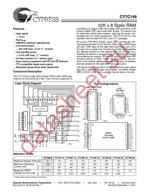 CY7C199-12VC datasheet  